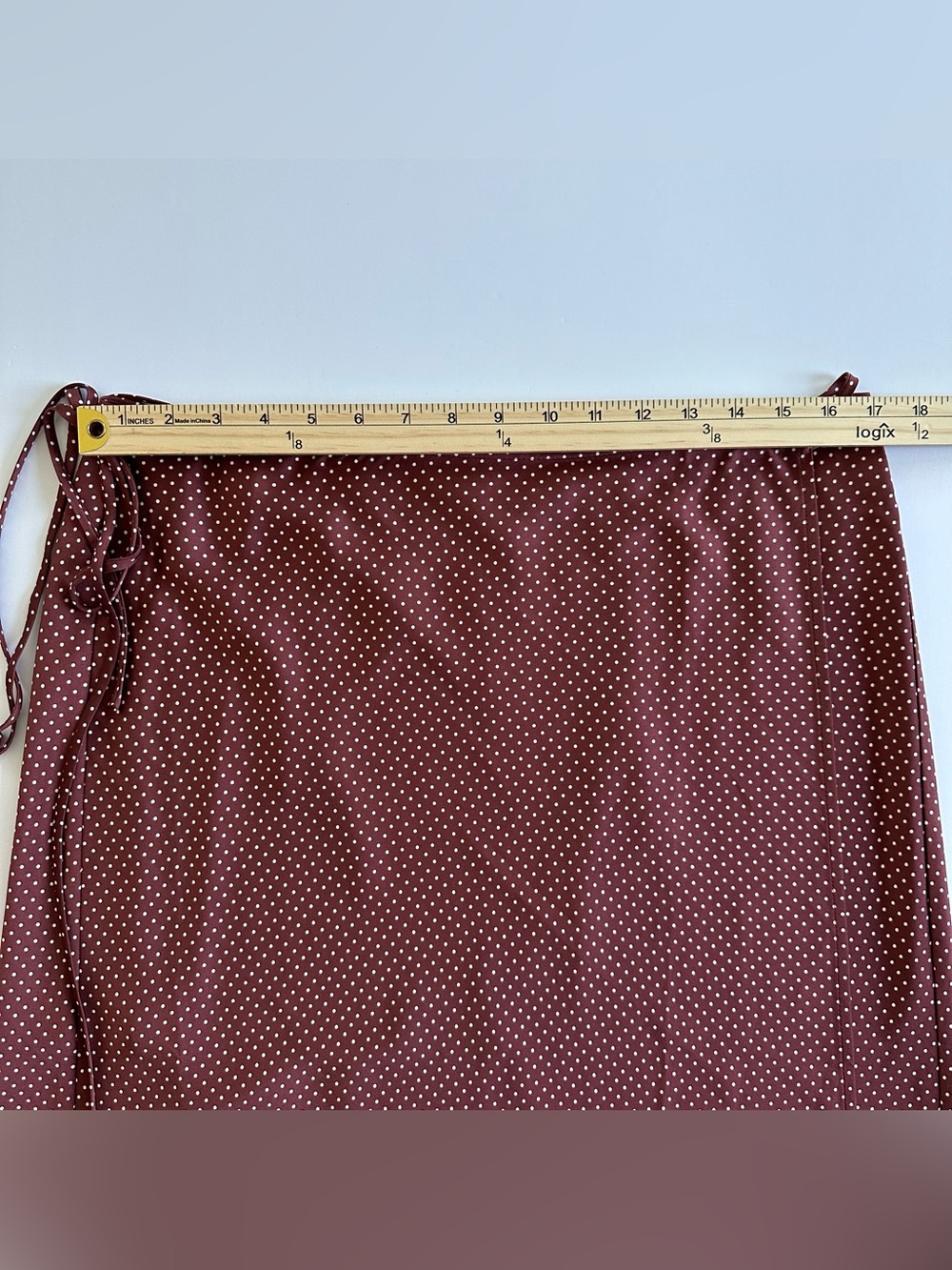 ✨Matching Set✨ J.Crew Smocked Top & Wrap Slip Skirt in Sable Polka Dot | XL - Picture 10 of 14